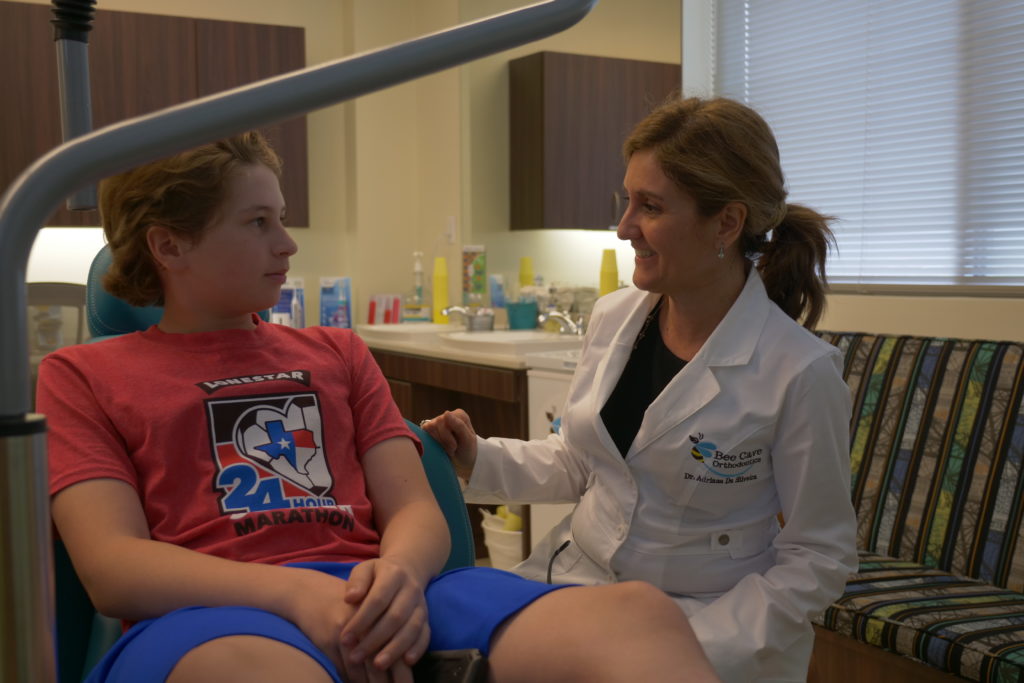 Dr. Adriana talking with a patient